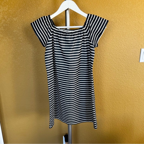 Madewell Melody Striped Off the Shoulder Dress G6472 - Picture 5 of 9